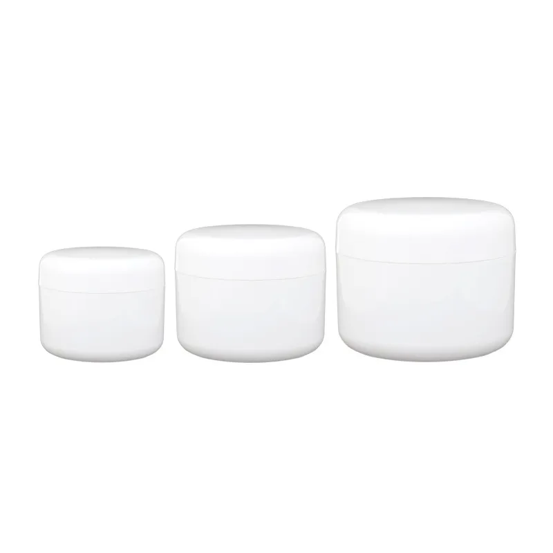 Lot Pots Blanc Double paroi - 50ML, 100ML et 250ML