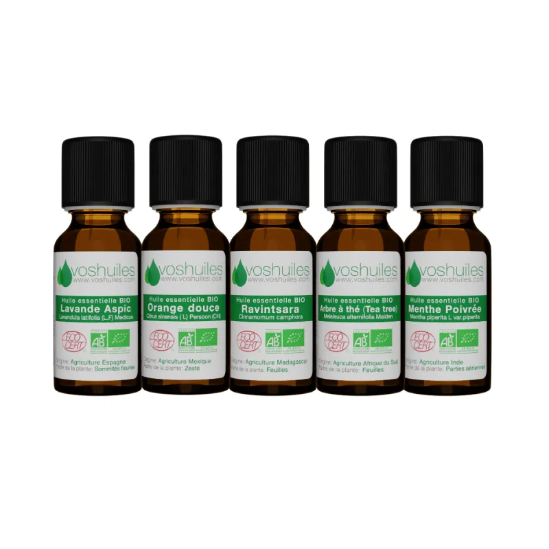 Les 5 huiles essentielles indispensables BIO